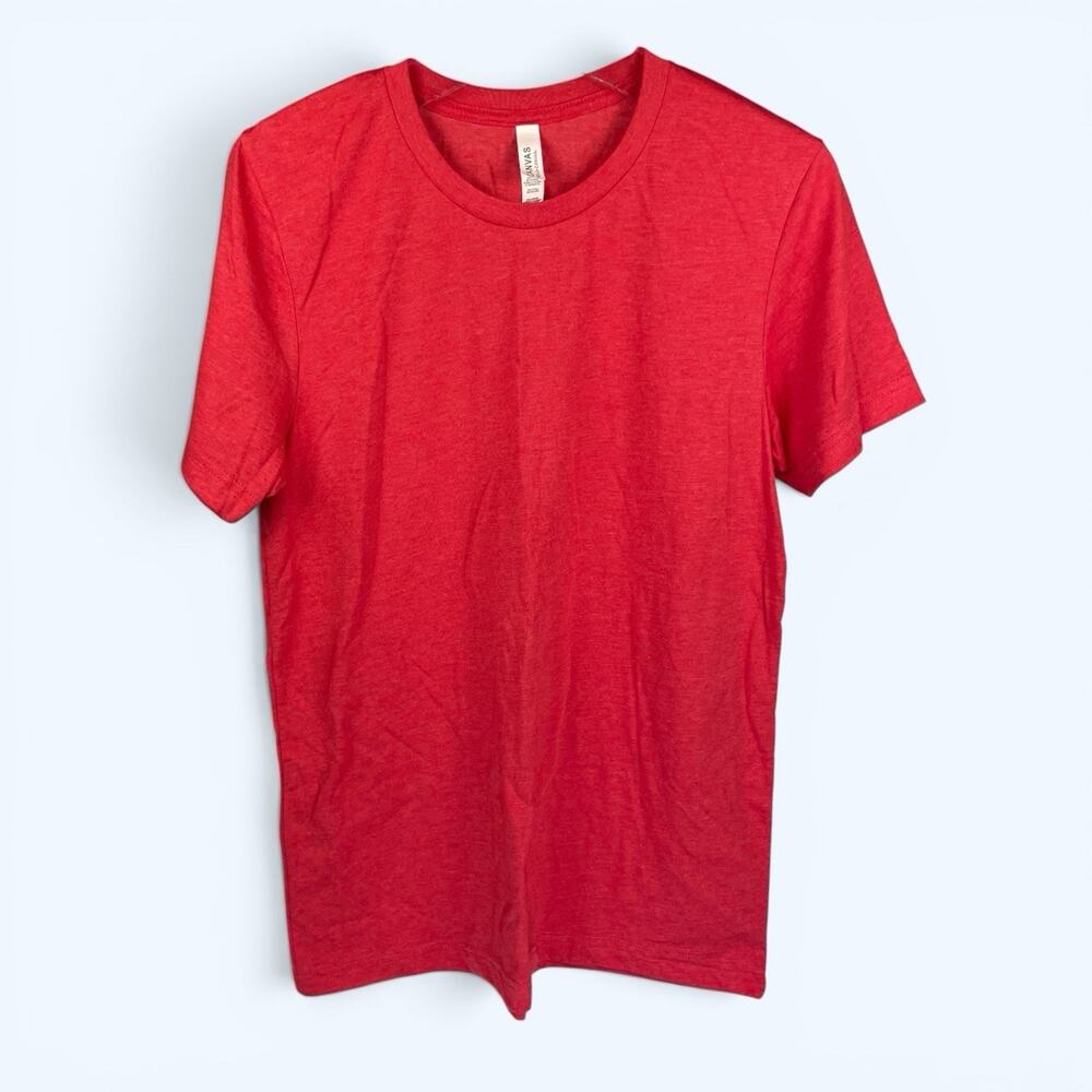 Bella Canvas Blank T-shirts Crafts Lot of 2 Red Heather Medium
